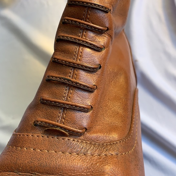 Leather Boots with Three Inch Heel - Picture 9 of 10